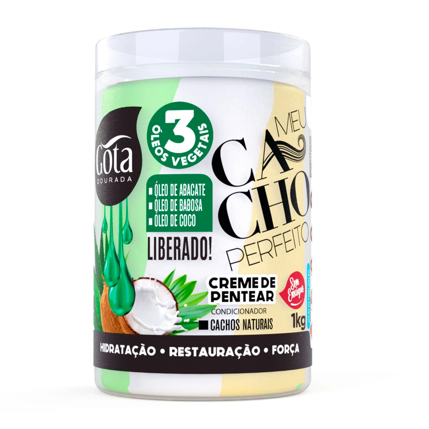 Crema de Peinar 3 Aceites Vegetales 1kg